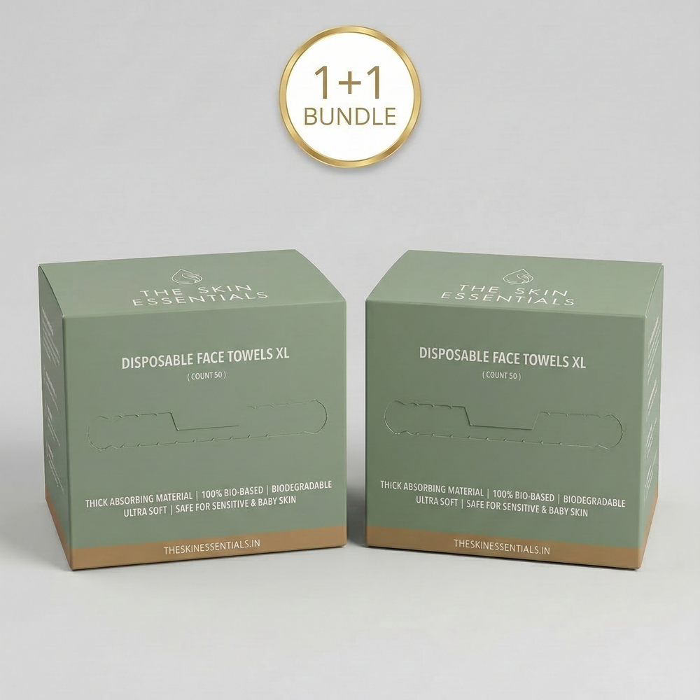 Disposable Face Towels XL  Pack of 50 (1+1)