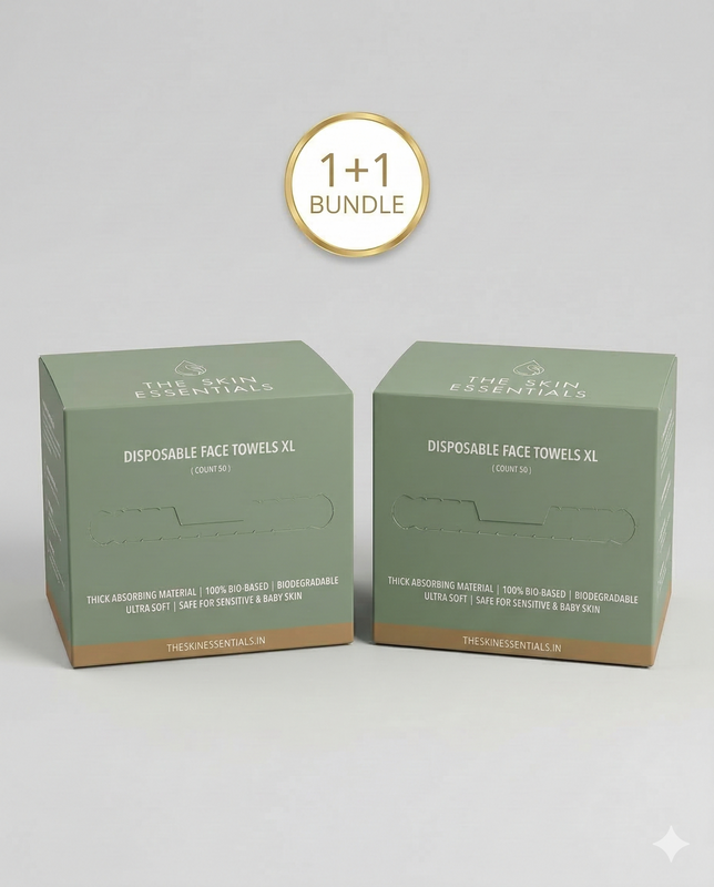 Disposable Face Towels XL  Pack of 50 (1+1)